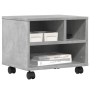 Soporte para impresora con ruedas gris hormigón 41x32x34,5 cm by vidaXL, Printer supports - Ref: Foro24-840614, Price: 37,29 ...