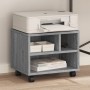 Druckerständer mit Rädern in Grau Sonoma 41x32x34,5 cm von vidaXL, Drucker unterstützt - Ref: Foro24-840616, Preis: 44,42 €, ...