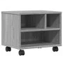 Soporte para impresora con ruedas gris Sonoma 41x32x34,5 cm by vidaXL, Printer supports - Ref: Foro24-840616, Price: 43,56 €,...
