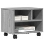 Druckerständer mit Rädern in Grau Sonoma 41x32x34,5 cm von vidaXL, Drucker unterstützt - Ref: Foro24-840616, Preis: 44,42 €, ...