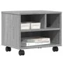 Soporte para impresora con ruedas gris Sonoma 41x32x34,5 cm by vidaXL, Printer supports - Ref: Foro24-840616, Price: 43,56 €,...