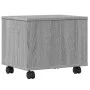 Soporte para impresora con ruedas gris Sonoma 41x32x34,5 cm by vidaXL, Printer supports - Ref: Foro24-840616, Price: 43,56 €,...