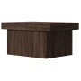 Mesa de centro madera de ingeniería marrón roble 100x55x40 cm