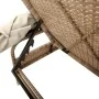 Liegestuhl mit beige-farbenem Kunststoff-Rattanverdeck von vidaXL, Liegen - Ref: Foro24-368192, Preis: 196,30 €, Rabatt: %