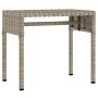 Tumbona con capota y mesa ratán sintético gris claro von vidaXL, Liegen - Ref: Foro24-368202, Preis: 207,84 €, Rabatt: %