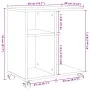 Mesa auxiliar con ruedas madera ingeniería Sonoma 50x30x55 cm by vidaXL, Side tables - Ref: Foro24-840571, Price: 40,80 €, Di...