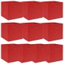 Aufbewahrungsboxen 10 Stück roter Stoff 32x32x32 cm von vidaXL, Aufbewahrungskörbe - Ref: Foro24-288363, Preis: 47,89 €, Raba...