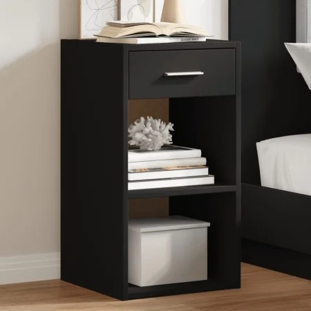 Mesita de noche madera de ingeniería negro 35x34x65 cm von vidaXL, Nachttische - Ref: Foro24-840578, Preis: 45,87 €, Rabatt: %
