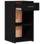 Mesita de noche madera de ingeniería negro 35x34x65 cm by vidaXL, Nightstands - Ref: Foro24-840578, Price: 46,52 €, Discount: %