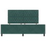 Estructura de cama Verde oscuro 180 x 200 cm Terciopelo