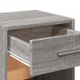 Mesita de noche madera de ingeniería gris Sonoma 35x34x65 cm