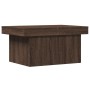 Mesa de centro madera de ingeniería marrón roble 80x55x40 cm