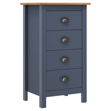 Mesita de noche Hill madera maciza de pino gris 46x35x49,5 cm de vidaXL, Aparadores - Ref: Foro24-288913, Precio: 90,64 €, De...