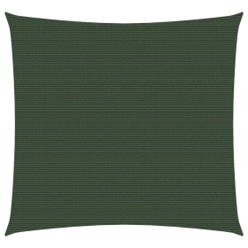 Toldo de vela HDPE verde oscuro 160 g/m² 5x5 m de vidaXL, Sombrillas - Ref: Foro24-311443, Precio: 57,43 €, Descuento: %