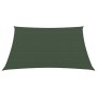 Toldo de vela HDPE verde oscuro 160 g/m² 5x5 m