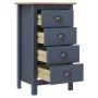 Hill bedside table solid gray pine wood 46x35x49.5 cm by vidaXL, Sideboards - Ref: Foro24-288913, Price: 86,38 €, Discount: %