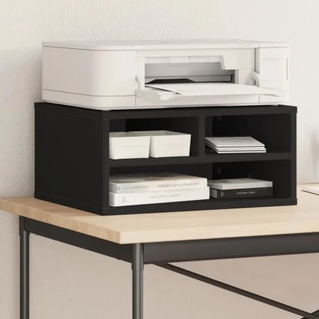 Black engineered wood printer support 49x40x22.5 cm by vidaXL, Printer supports - Ref: Foro24-840591, Price: 40,89 €, Discoun...