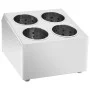 Soporte para cubiertos 4 rejillas acero inoxidable cuadrado de vidaXL, Bandejas de cubiertos y utensilios - Ref: Foro24-51229...