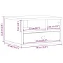 Engineered wood printer support smoked oak 40x32x22.5 cm by vidaXL, Printer supports - Ref: Foro24-840608, Price: 37,57 €, Di...