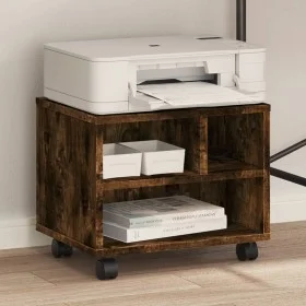 Printer stand with wheels smoked oak 41x32x34.5 cm by vidaXL, Printer supports - Ref: Foro24-840615, Price: 38,71 €, Discount: %