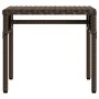 Lounger with hood and brown synthetic rattan table by vidaXL, Loungers - Ref: Foro24-368198, Price: 211,76 €, Discount: %