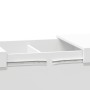 Weißer Couchtisch aus Holzwerkstoff, 80 x 55 x 40 cm von vidaXL, Couchtisch - Ref: Foro24-840863, Preis: 61,77 €, Rabatt: %
