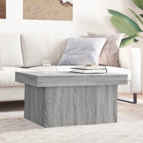 Mesa de centro madera de ingeniería gris Sonoma 100x55x40 cm