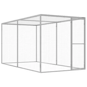 Katzenkäfig aus verzinktem Stahl, 3 x 1,5 x 1,5 m von vidaXL, Käfige und Lebensräume für Kleintiere - Ref: Foro24-146357, Pre...