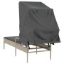 Sonnenliege mit hellgrauer synthetischer Rattanhaube von vidaXL, Liegen - Ref: Foro24-368193, Preis: 182,56 €, Rabatt: %