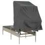 Sun lounger with light gray synthetic rattan hood by vidaXL, Loungers - Ref: Foro24-368193, Price: 200,01 €, Discount: %