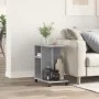 Concrete gray engineering wood wheels side table 50x30x55cm by vidaXL, Side tables - Ref: Foro24-840572, Price: 40,91 €, Disc...