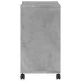 Concrete gray engineering wood wheels side table 50x30x55cm by vidaXL, Side tables - Ref: Foro24-840572, Price: 40,91 €, Disc...