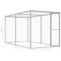 Galvanized steel cat cage 3x1.5x1.5 m by vidaXL, Cages and habitats for small animals - Ref: Foro24-146357, Price: 367,66 €, ...