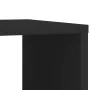 Side table with wheels black engineered wood 50x30x55 cm by vidaXL, Side tables - Ref: Foro24-840570, Price: 42,06 €, Discoun...