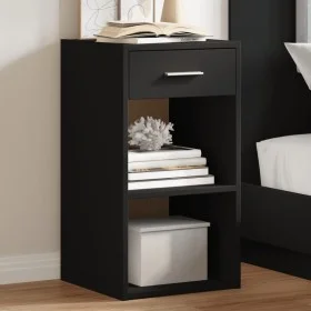 Nachttische 2 Stk. Holzwerkstoff schwarz 35x34x65 cm von vidaXL, Nachttische - Ref: Foro24-840579, Preis: 65,21 €, Rabatt: %