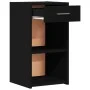 Mesitas de noche 2 uds madera de ingeniería negro 35x34x65 cm de vidaXL, Mesitas de noche - Ref: Foro24-840579, Precio: 65,21...
