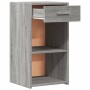 Mesitas noche 2 uds madera ingeniería gris Sonoma 35x34x65 cm de vidaXL, Mesitas de noche - Ref: Foro24-840587, Precio: 65,18...