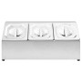 Gastronorm tray support with 3 1/6 stainless steel trays by vidaXL, Kitchen utensil containers - Ref: Foro24-51220, Price: 59...