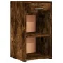 Nachttische 2 Stück, Holzwerkstoff, geräucherte Eiche, 35 x 34 x 65 cm von vidaXL, Nachttische - Ref: Foro24-840585, Preis: 5...