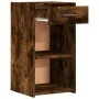 Nachttische 2 Stück, Holzwerkstoff, geräucherte Eiche, 35 x 34 x 65 cm von vidaXL, Nachttische - Ref: Foro24-840585, Preis: 5...