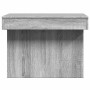 Mesa de centro madera de ingeniería gris Sonoma 80x55x40 cm
