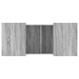 Sonoma-Couchtisch aus grauem Holzwerkstoff, 80 x 55 x 40 cm von vidaXL, Couchtisch - Ref: Foro24-840868, Preis: 69,38 €, Raba...