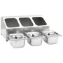 Gastronorm tray support with 3 1/6 stainless steel trays by vidaXL, Kitchen utensil containers - Ref: Foro24-51220, Price: 58...
