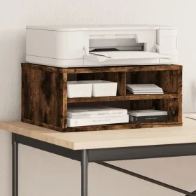 Druckerständer aus geräucherter Eichen-Ingenieurholz 49x40x22,5 cm. von vidaXL, Drucker unterstützt - Ref: Foro24-840594, Pre...