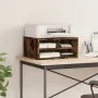 Druckerständer aus geräucherter Eichen-Ingenieurholz 49x40x22,5 cm. von vidaXL, Drucker unterstützt - Ref: Foro24-840594, Pre...