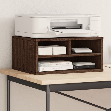 Soporte impresora madera ingeniería marrón roble 49x40x22,5 cm von vidaXL, Drucker unterstützt - Ref: Foro24-840596, Preis: 3...