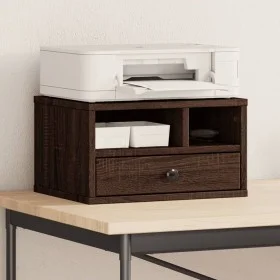 Druckerständer aus braunem Eichenholz, 40x32x22,5 cm. von vidaXL, Drucker unterstützt - Ref: Foro24-840610, Preis: 34,64 €, R...
