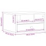 Soporte impresora madera ingeniería marrón roble 40x32x22,5 cm de vidaXL, Soportes para impresoras - Ref: Foro24-840610, Prec...