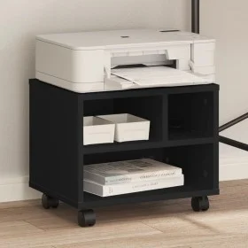 Druckerwagen mit Rädern Schwarz 41x32x34,5 cm von vidaXL, Drucker unterstützt - Ref: Foro24-840612, Preis: 44,61 €, Rabatt: %