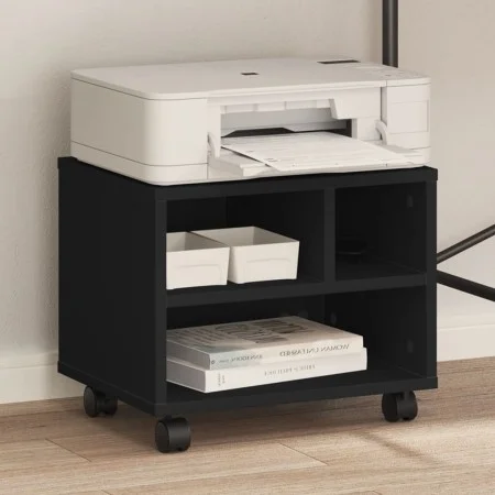 Soporte para impresora con ruedas negro 41x32x34,5 cm by vidaXL, Printer supports - Ref: Foro24-840612, Price: 44,61 €, Disco...